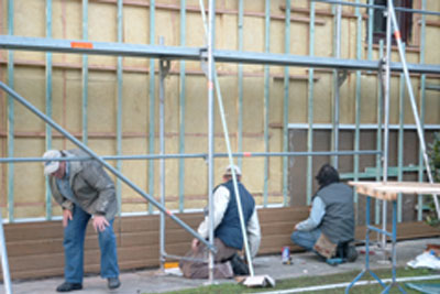 Fassade streichen: Eine Aufgabe, die viele abschreckt