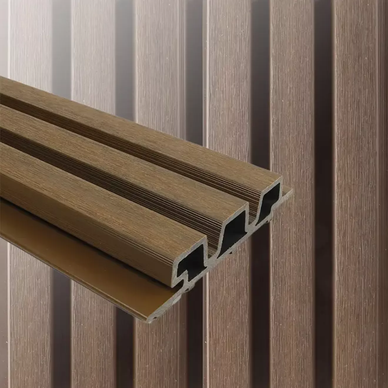 WEO® 35 WPC Rhombusfassade