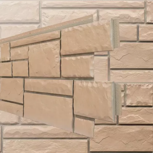 NovikStone HC Bruchsteinfassade HaCe Desert Blend