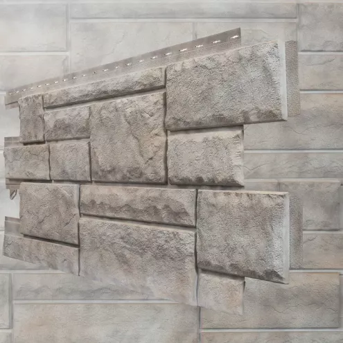 NovikStone PHC Bruchsteinfassade Smoke White