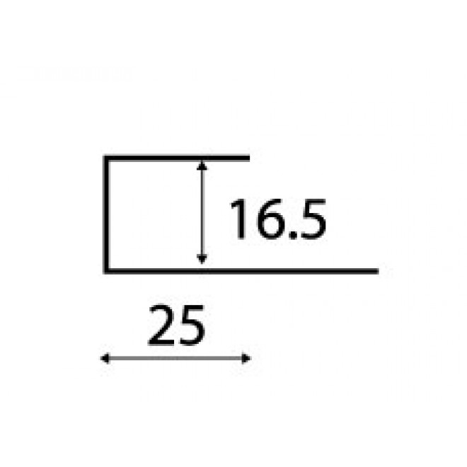 Startprofil PVC einteilig 0611