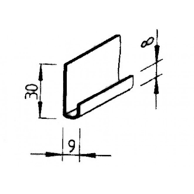 vinyTec U-Profil Starterleiste