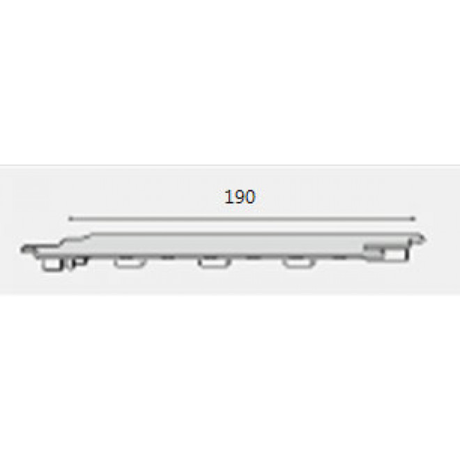Keralit Endkappe links 2884 inkl. Kupplung für Fassadenprofil 2819