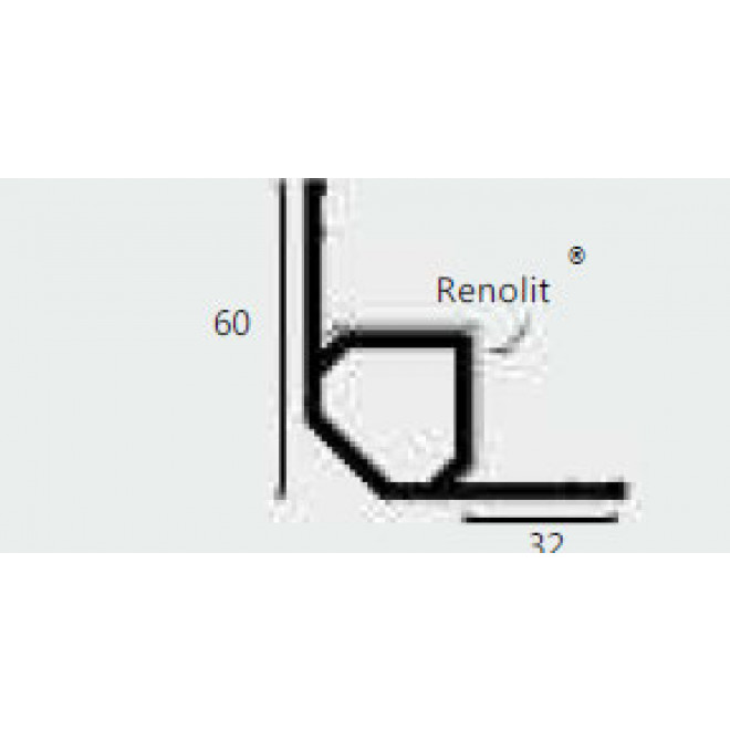 Keralit Inneneckprofil 2827 für Fassadenprofil 2814, 2819