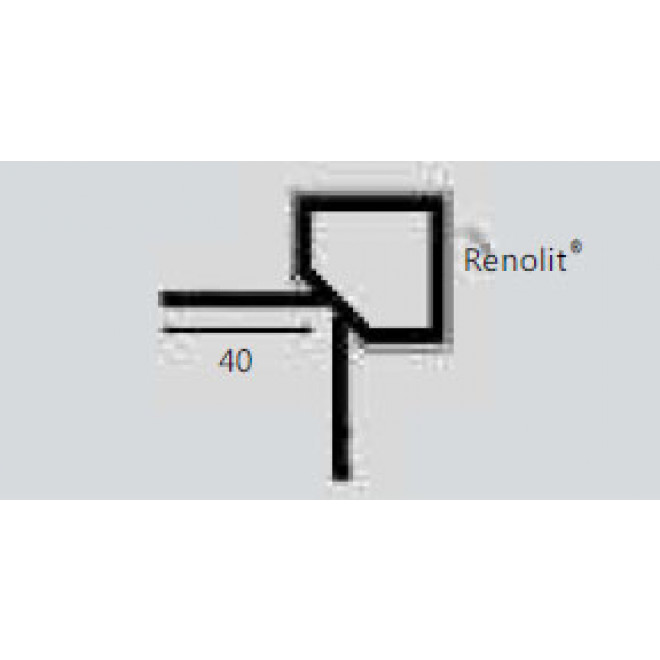 Keralit Außeneckprofil 2812 (Oberteil)