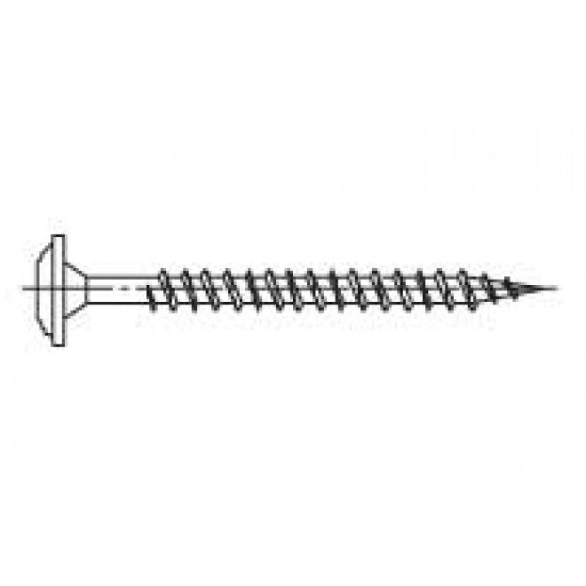 Fassadenschrauben V2A Torx 4,0 x 35 mm