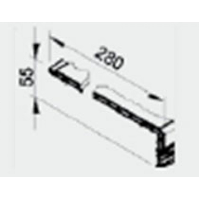 vinyCom Laibungsprofil 280 x 55 mm weiss