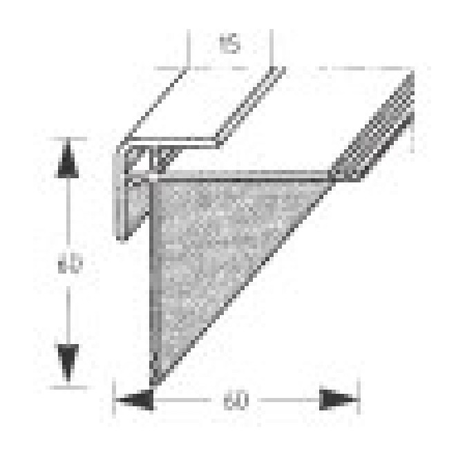 vinyTec Außeneckprofil 60/15 - weiß