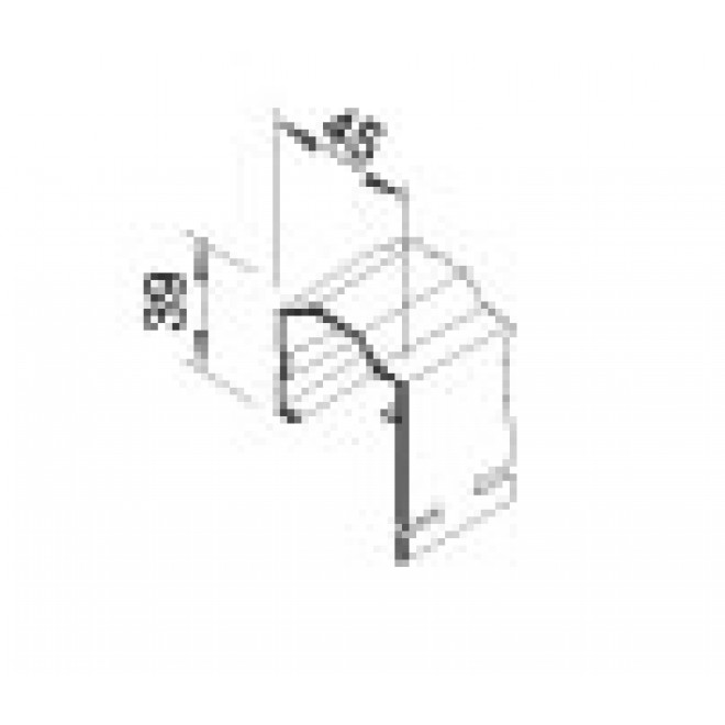 VinyTec Abschlußprofil 45/39 - weiß