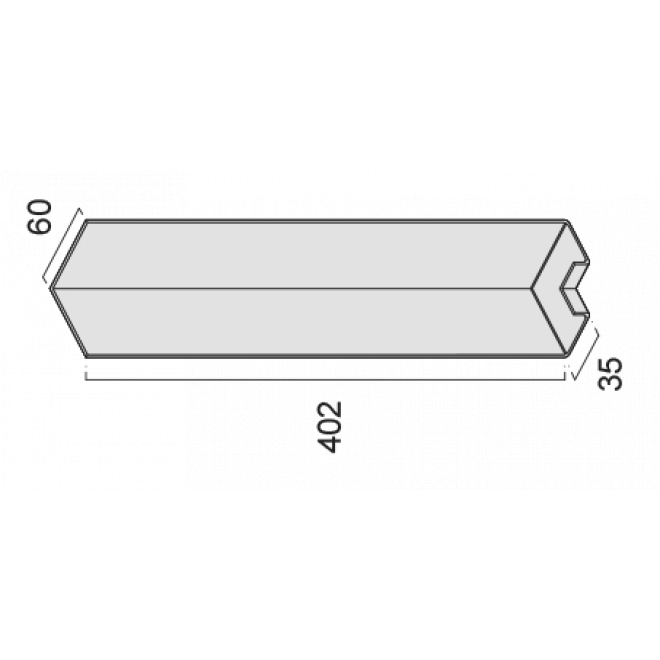 Außeneckelement NZ 607 weiss