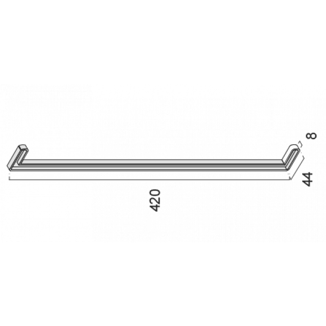 Endstück Z 607 weiss