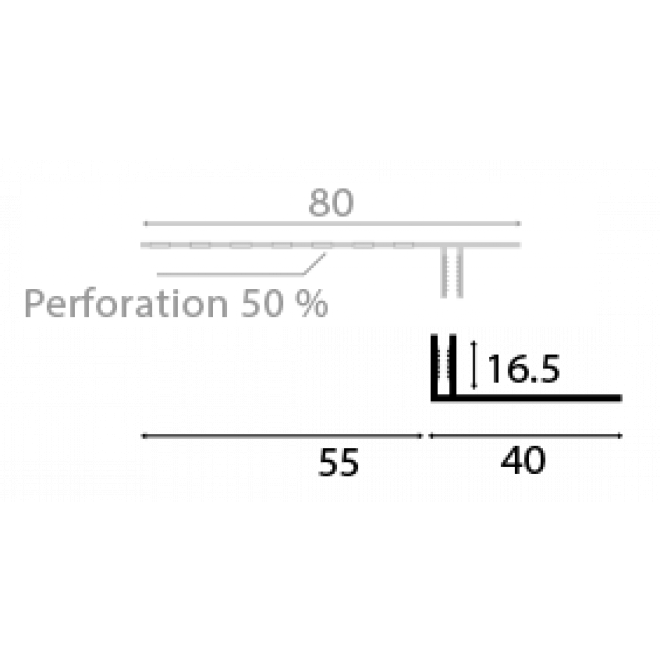 Lüftungsprofil PVC 0618