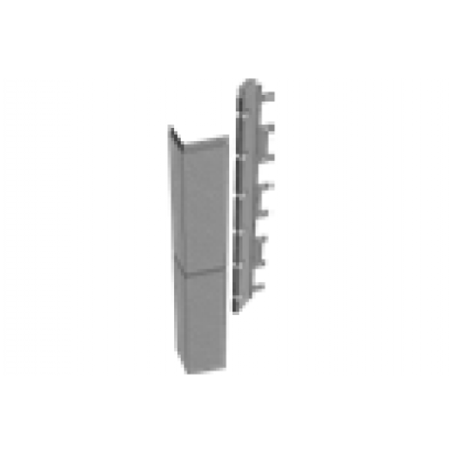 FS Feldstein Universelle Ecke groß 2-teilig - Fugenfarbe grau