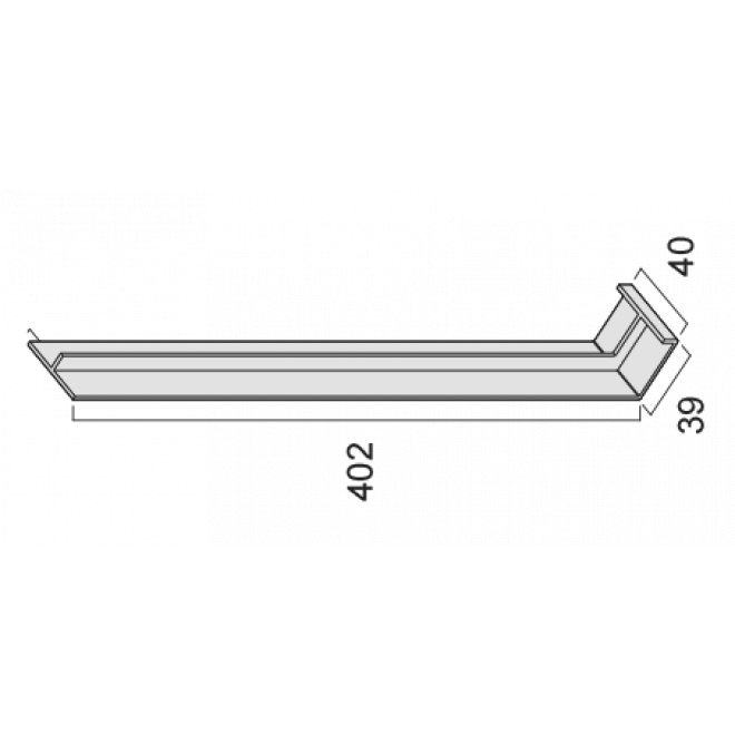 Verbindungsstück L 607 weiss
