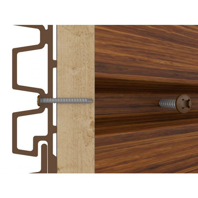 WEO® 35 WPC Rhombusfassade