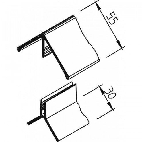 vinyPlus Außeneckprofil 2-teilig