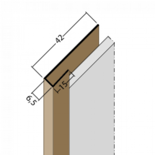 Protektor Abschlußprofil 3691 Kunststoff