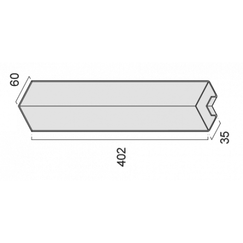 Außeneckelement NZ 607 weiss