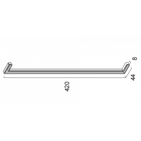 Endstück Z 607 weiss