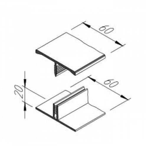 vinyTop H-Profil 2-teilig