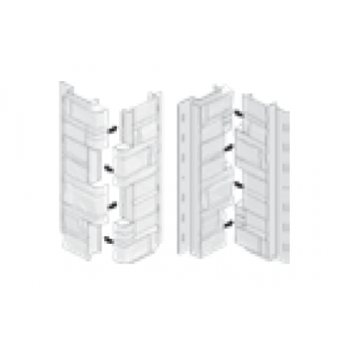 DS Schichtsteinfassade Eckelement 2-teilig