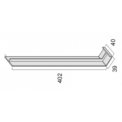 Verbindungsstück L 607 weiss