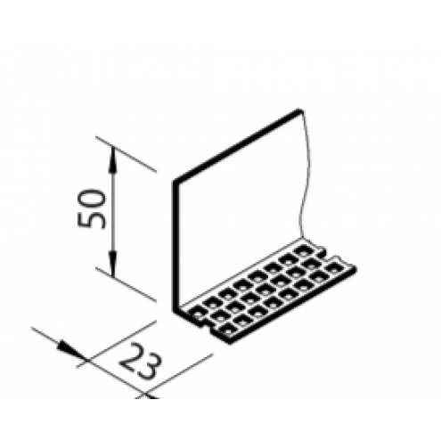 vinyTec Lüftungsprofil 23/50 - weiß